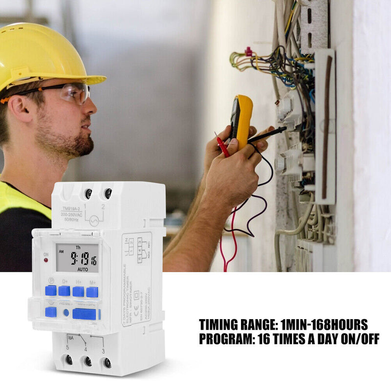 TM919A-2 Time Control Relay Weekly Programmable Digital Timer Switch (220V)