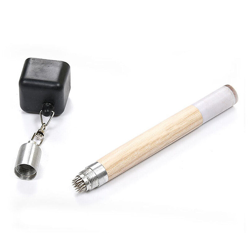 Pocket Pool Billiard Chalk Holder Pricker Cue Tip Prep Tool Table Handle