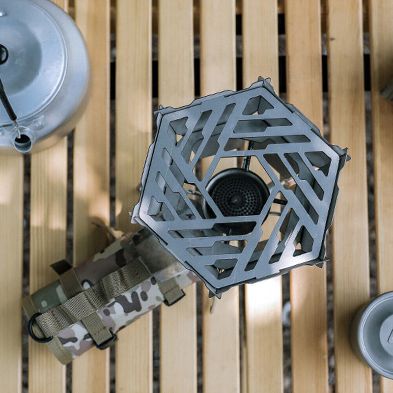 Outdoor Camping Gas Stove Wind Shield Furnace Cooking Cookware Wind Shield