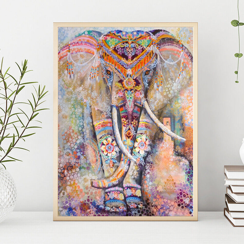 Home Decor Cross Stitch DIY Ethnic Elephant Diamond Painting Embroidery Mosaic