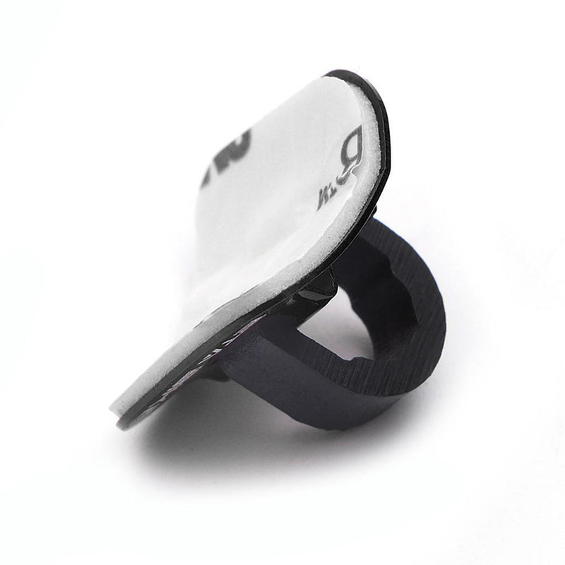 5pcs Bike Brake Cable Guide Clips Aluminium Alloy C Buckles Clamp (Black)