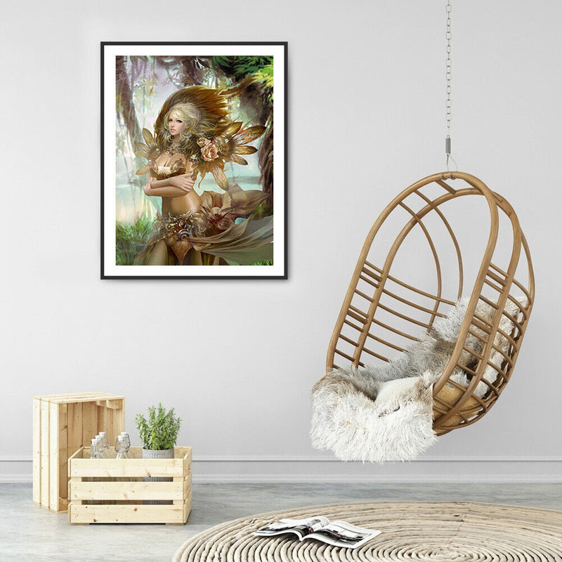 5D DIY Diamond Painting Kits Woods Fairy Full Round Drill Wall Decor Art Crafts