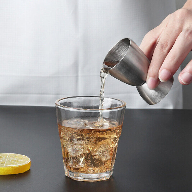 20/40ml Stainless Steel Wine Measuring Cup Double Head Cool Drink Mixer for Bar