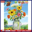 5D Diamond Painting Kit Vase Flower Full Round Drill Rhinestone DIY Wall Cr