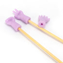 6pcs Cute Knitting Needles Point Caps Gesture Shape Needle Tip Stopper Protector
