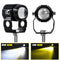 Adjustable 60W Bifocal Motorbike LED Headlight Motorcycle Spotlight (1pcs) Newly