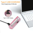 Mini LED EDC Flashlight Fishing Camping Emergency Keychain Lights (Pink) Newly