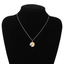 Metal Pendant Cute Sunflower Necklace Collar Neck Jewelry Daisy Flower Necklace
