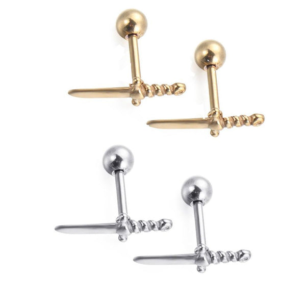 Earrings Dagger Ear Studs Helix Cartilage Earrings Piercing Conch Lobe Tragus