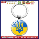 Ukraine Keychain Alloy Ukrainian Charm Key Rings Bag Car Pendant Accessorie