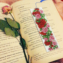 DIY Special Shape Diamond Painting Leather Rose Bookmark Tassel Embroidery Newly
