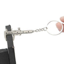 Mini Vernier Caliper Pendant Keyring Slider Slides Useful Tool Key Chain Z0Q5