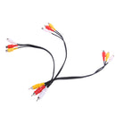 3 RCA Male to 9 RCA Female Composite Audio Video AV Cable Splitter for DVD