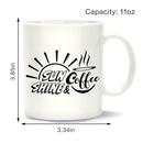 DIY Customized Ceramic Cup Sunshine Coffee Breakfast Milk Tea Drinkware Mug