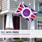Queen Platinum Jubilee Flag - Union Jack Flag Featuring Her Majesty The Queen