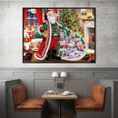 5D Special Shaped Diamond Painting Santa Claus Rhinestone Mosaic Wall Pictures