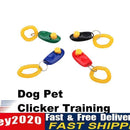 Dog Pet Click Clicker Training Trainer Aid Guide Wrist Band Accessories Newly