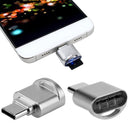 Mini Portable Key Ring Type Type-C USB3.1 Micro SD TF Memory Card Reader