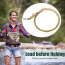 1m Carp Fishing Line Leader Fluorocarbon Wire with Clips Quick Change Swivels