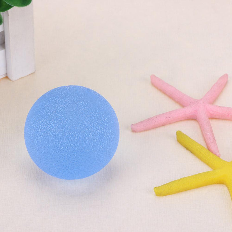 Hand Grip Muscle Power Train Jelly Fitness Finger Exerciser Ball(Blue)