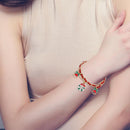 Snowman Cartoon Cute Bracelet Christmas Tree Bell Bow Bangle Gift (Style 1)