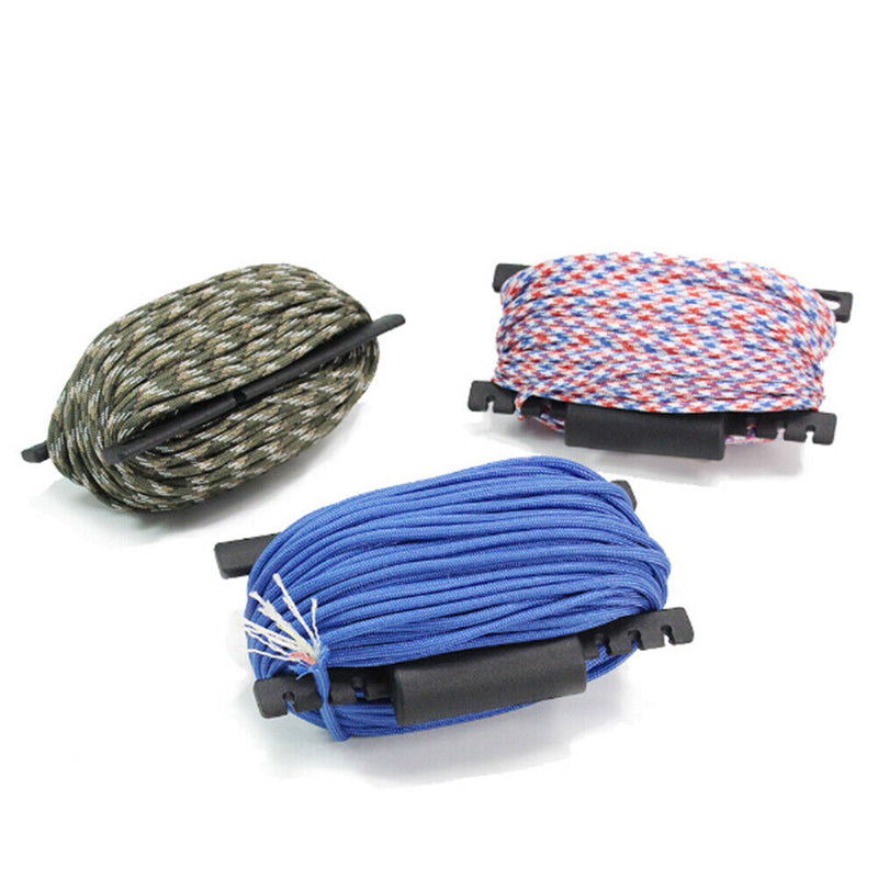 Fishing Line Paracord Winder Parachute Lanyard Rope Spool Holder with Carabin
