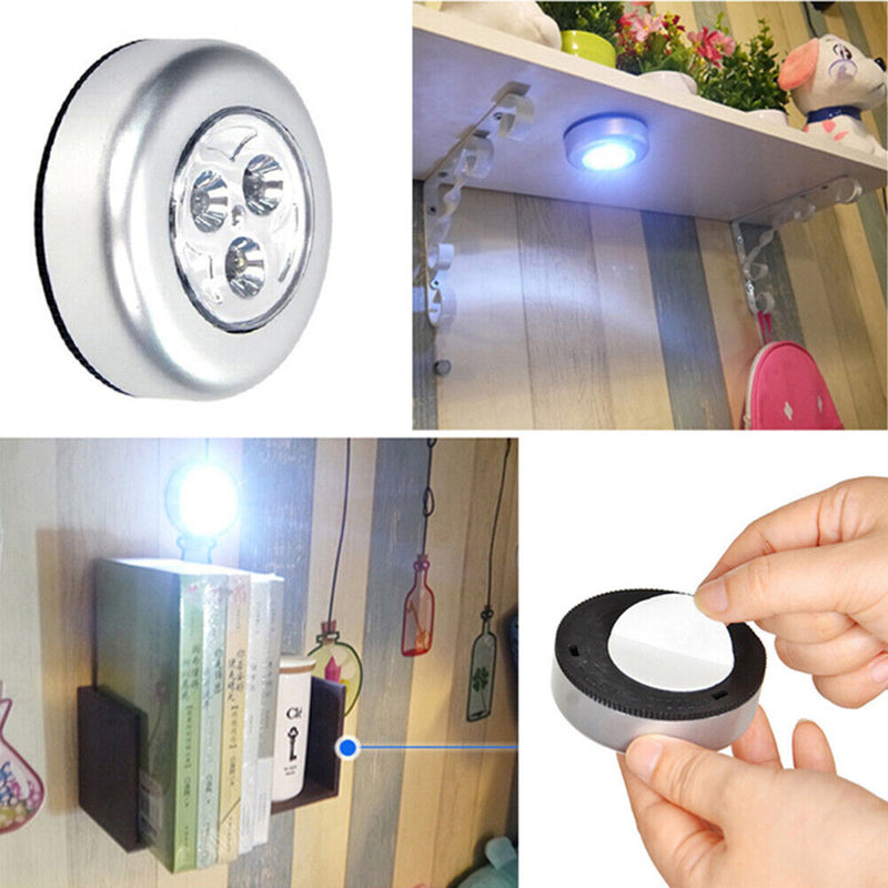 Touch 3 LED Emergency Car Roof Ceiling Night Light for Auto Trunk Cabinet Newly