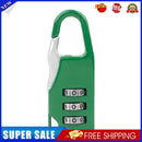 Mini 3 Digit Combination Padlock Zinc Alloy Travel Luggage Lock (Green)