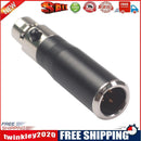 Mini XLR 3 Pin Male to Mini XLR 4 Pin Female Audio Metal Connector Adapter