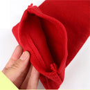Home Wine Bottle Cover Bag Elasticated Collar Christmas Gift Red Santa Claus