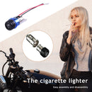 12V Cigarette Lighter Assembly Car Motorcycle Boat Power Socket Plug (Blue)