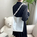 Summer Clear Handbag Jelly Large Capacity Women Beach PVC Shoulder Shopping Bag
