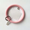Hanging Ring Phone Silicone Chain Anti-Lost Lanyard Bracelet (Peach Red)