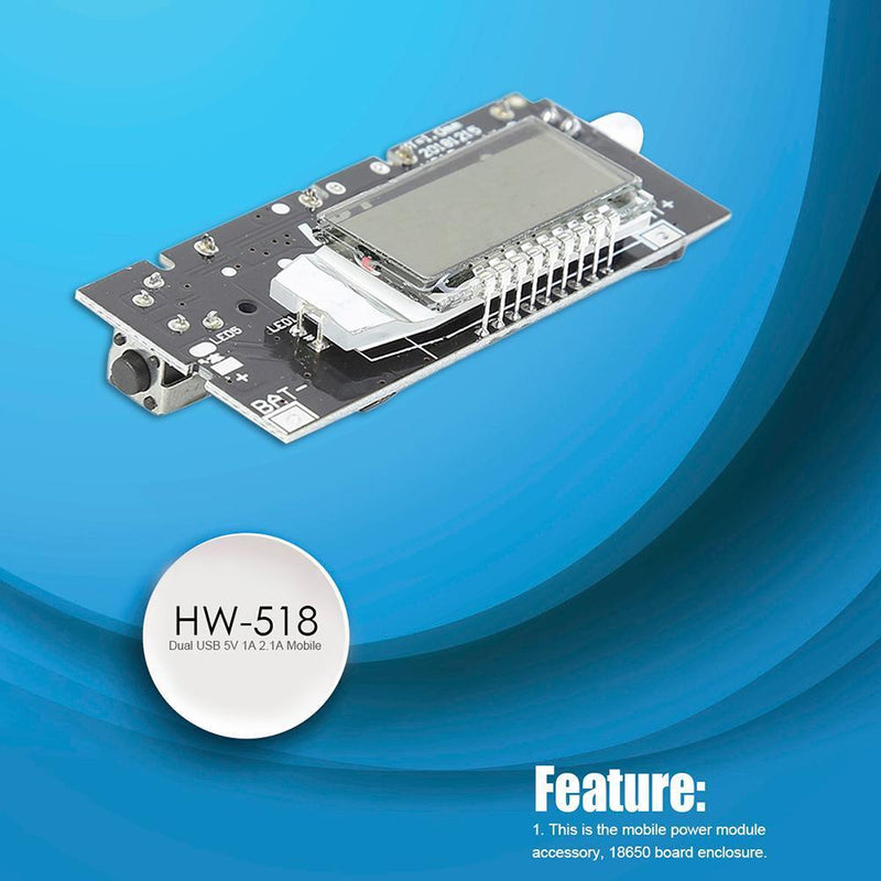 Dual USB 5V Power Bank Charger Module LCD Display 18650 Battery Charging Board