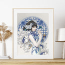 Chinese Style Beauty 5D Diamond Painting Partial Special Shaped Drill (K056)