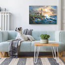 Lighthouse Landscape DIY Zero Base HandPainted Paint by Number Kits on Canvas