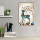 5D DIY Full Drill Diamond Painting Elk Rhinestone Cross Stitch Mosaic Kit D
