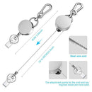 Clip Stationery ID Name Card Badge Holder Key Ring Lanyards Retractable