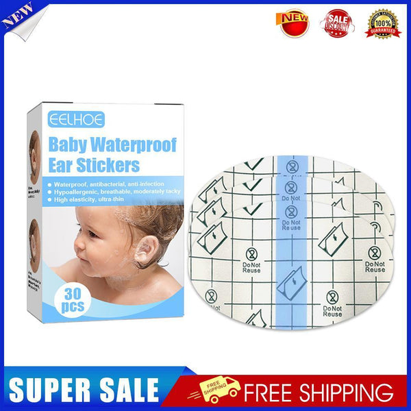 30pcs Baby Waterproof Ear Stickers Swimming Infant Nursing Ear Patches