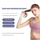 Wrist Sweatband Strap Running Safety Wrist Support for Fitness (White) Newly