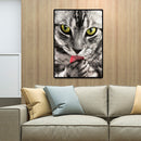 Scary Cat 5D Round Diamond Painting Cross Stitch Mosaic Rhinestone Crafts