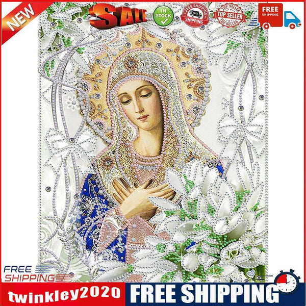 5D DIY Special Shaped Diamond Painting Flower Goddess Poster Picture Set