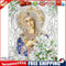 5D DIY Special Shaped Diamond Painting Flower Goddess Poster Picture Set