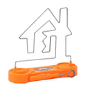 3pcs Maze Game Buzz The Wire Game Electric Shock Bump Maze Game (Orange)
