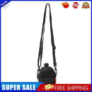 Nylon Crossbody Bag Men Women Street Hip Hop Zip Small Phone Packs (Black)