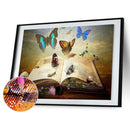 Diamond Painting 5D Full Round Drill Mosaic DIY Butterflies in Book Kit Ornament