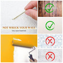 Picture Hangers 100 Pieces Professional Picture Hanging Kit with Nails (Gol