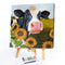 Flower Cow Canvas Painted Oil Paint By Numbers Wall Art Modern Bedroom Decor