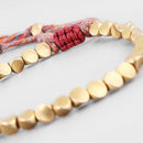 Beads Lucky Rope Braided Handmade Bracelet Tibetan Buddhist Cotton Copper  hot.