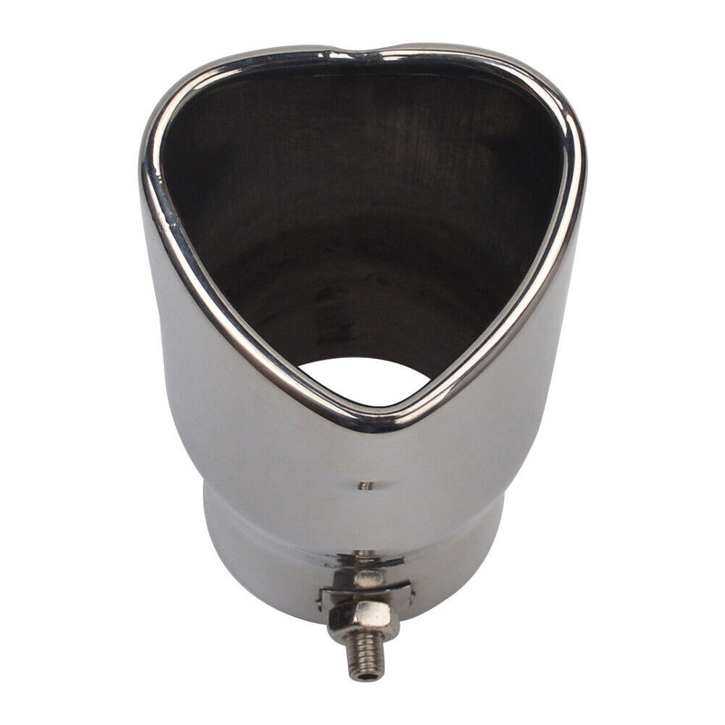 Car Exhaust Tip Bolt-on Heart Edge Stainless Steel Tailpipe Tip 2.5 inch In
